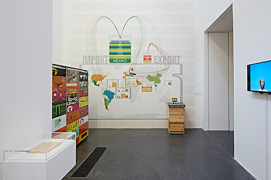 Ausstellungsansicht "honey makes the world go round" Museum Ostwall